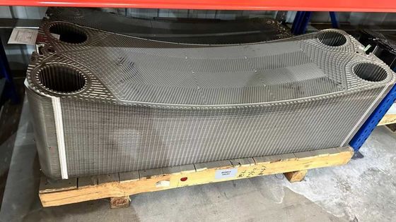 PHE ビカルブ熱交換器プレート NBRガスケット付き 幅500mm